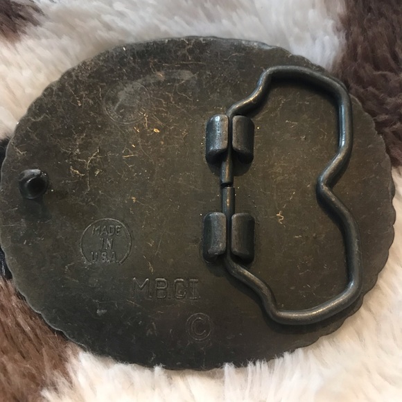 Hunting Dog Metal Belt Buckle - Picture 3 of 3